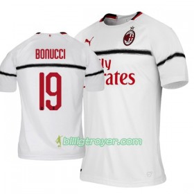 Billige Fotballdrakter AC Milan Leonardo Bonucci 19 Bortedraktsett 2018/19 Kortermet